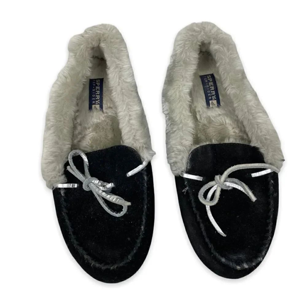 Sperry Black Slippers / moccasins